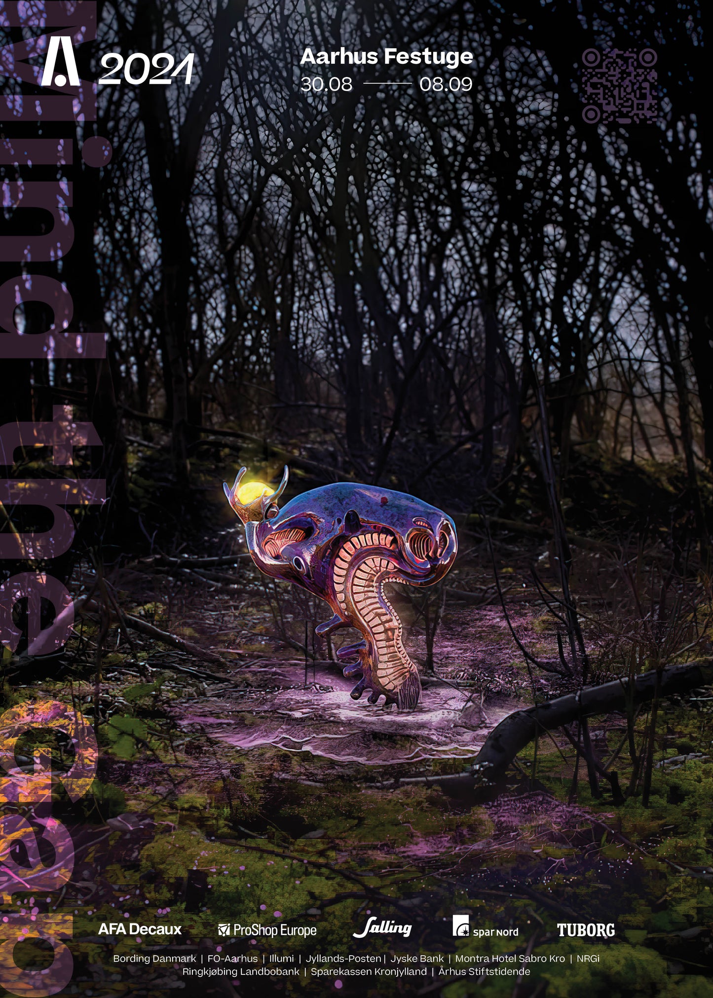 Aarhus Festuge plakat 2024 (Vestereng) - Studio ThinkingHand