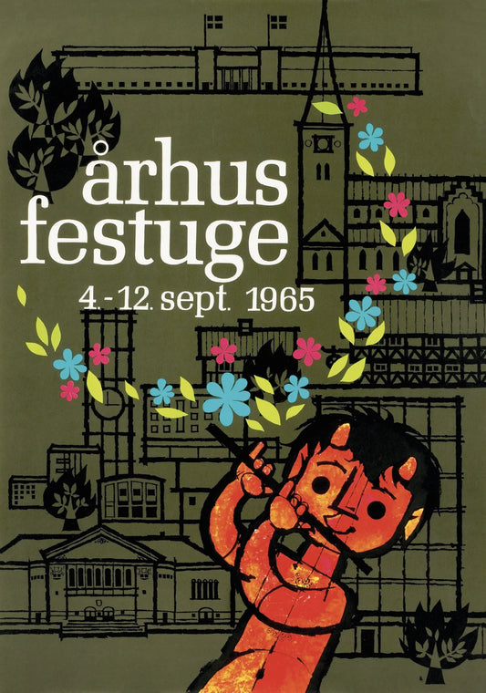 Carl Johan Westberg - Genoptryk af Aarhus Festuges plakat 1965